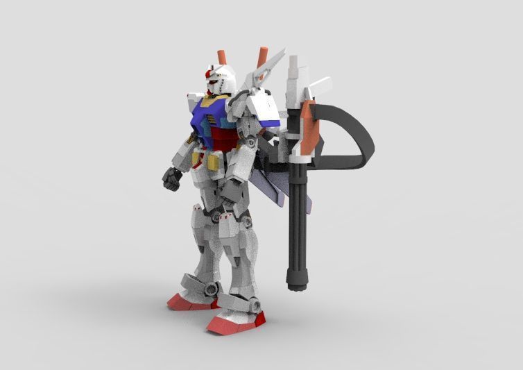 Gundam RX-78 Destroyer 3D model_17