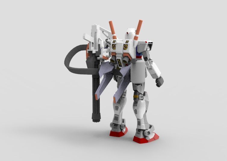 Gundam RX-78 Destroyer 3D model_7