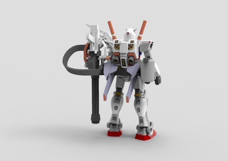 Gundam RX-78 Destroyer 3D model_6