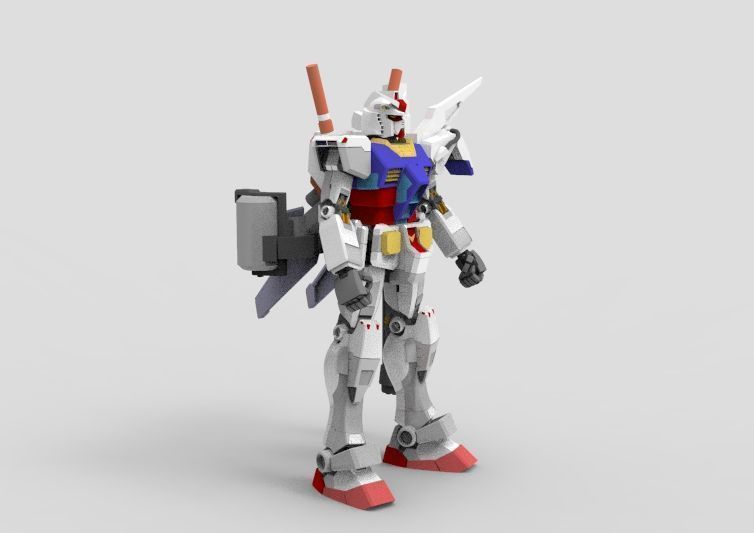 Gundam RX-78 Destroyer 3D model_13
