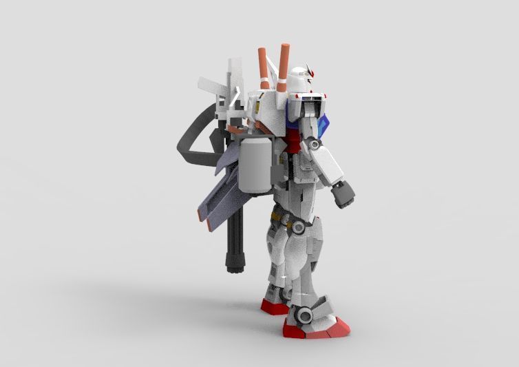 Gundam RX-78 Destroyer 3D model_9
