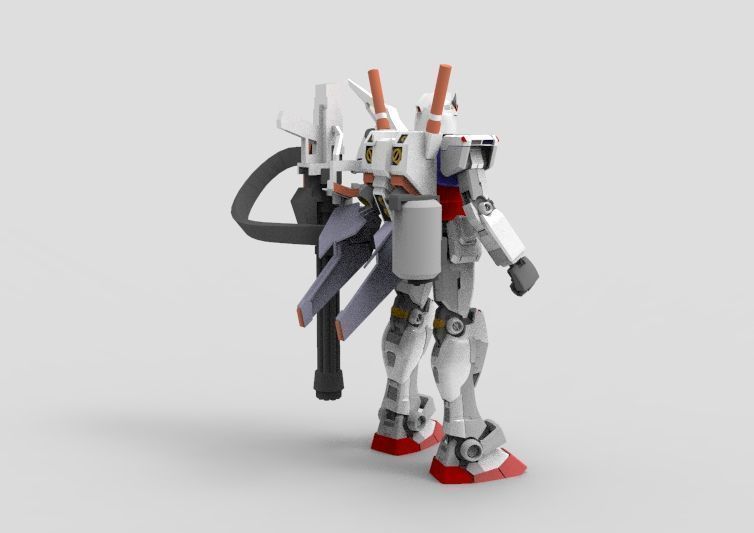 Gundam RX-78 Destroyer 3D model_8