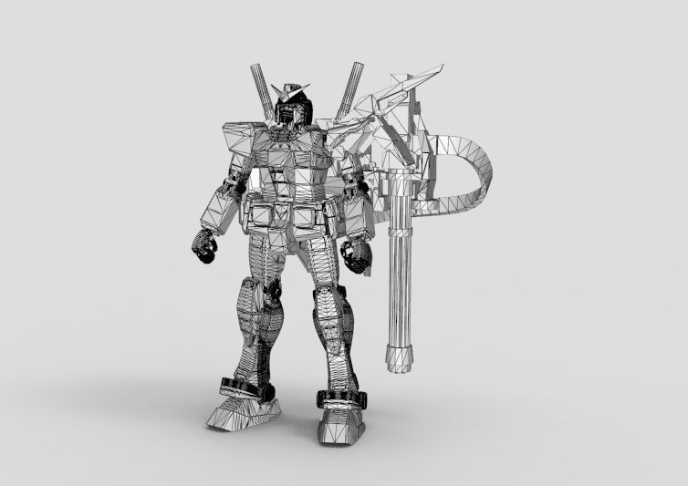 Gundam RX-78 Destroyer 3D model_55