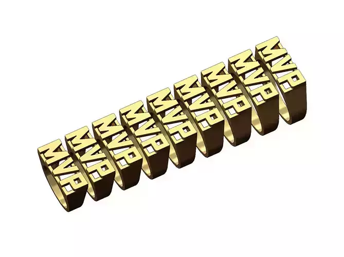 MVP statement name ring US size 5to13