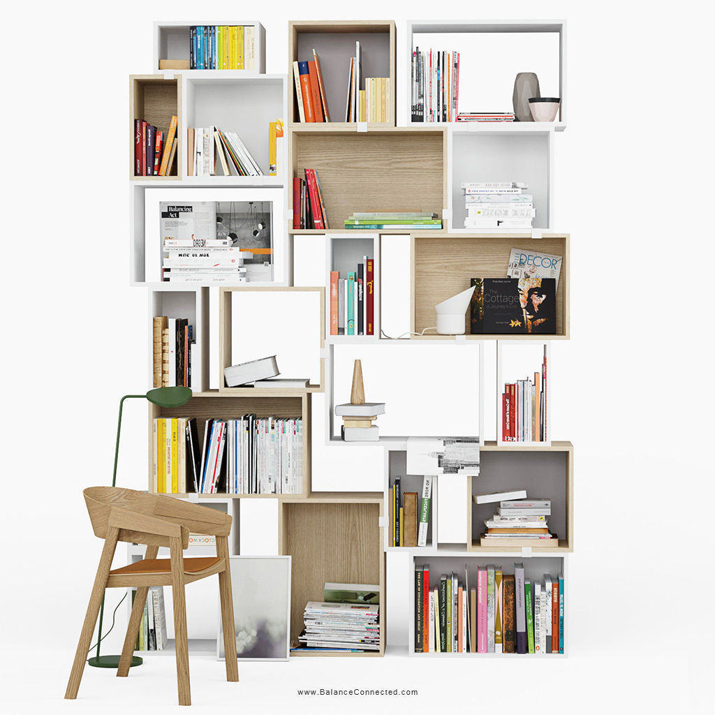 Stacked Bookshelf Set by Muuto 3D CGTrader