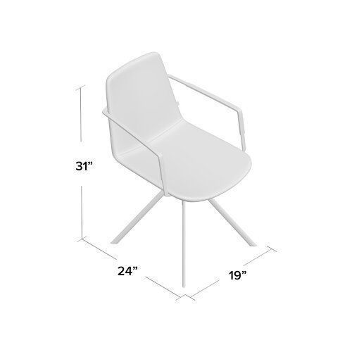 Fechteler Upholstered Dining Chair 3D model_1