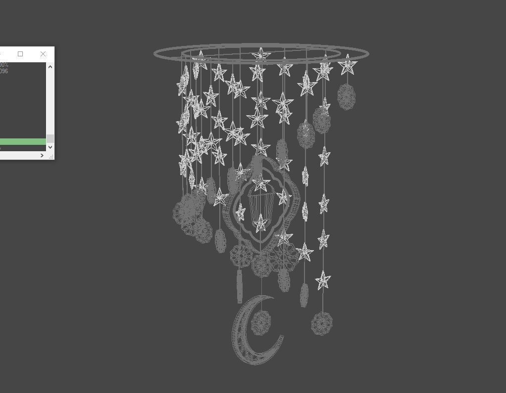 Ramadan Hanging Decoration 3D model_3