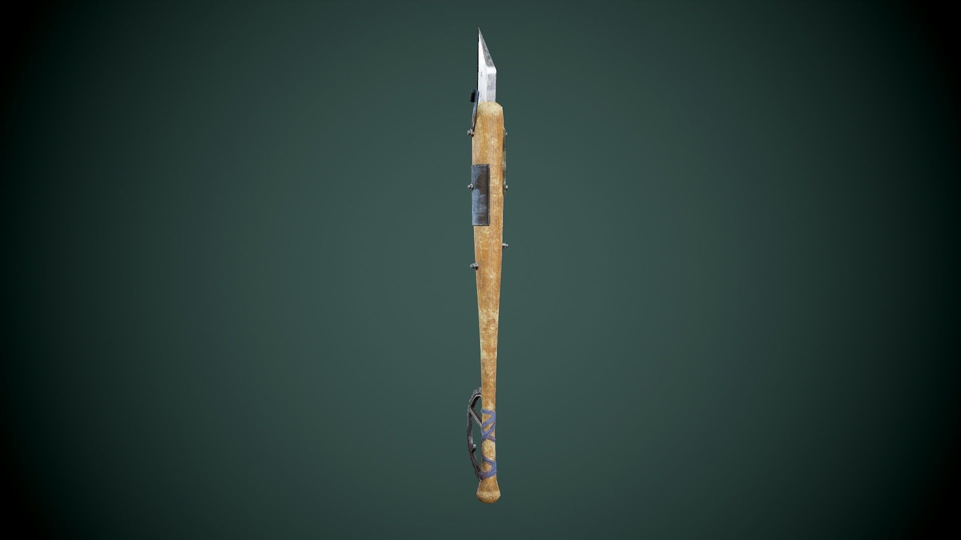 Post apocalyptic baseball bat set Low-poly 3D model_11