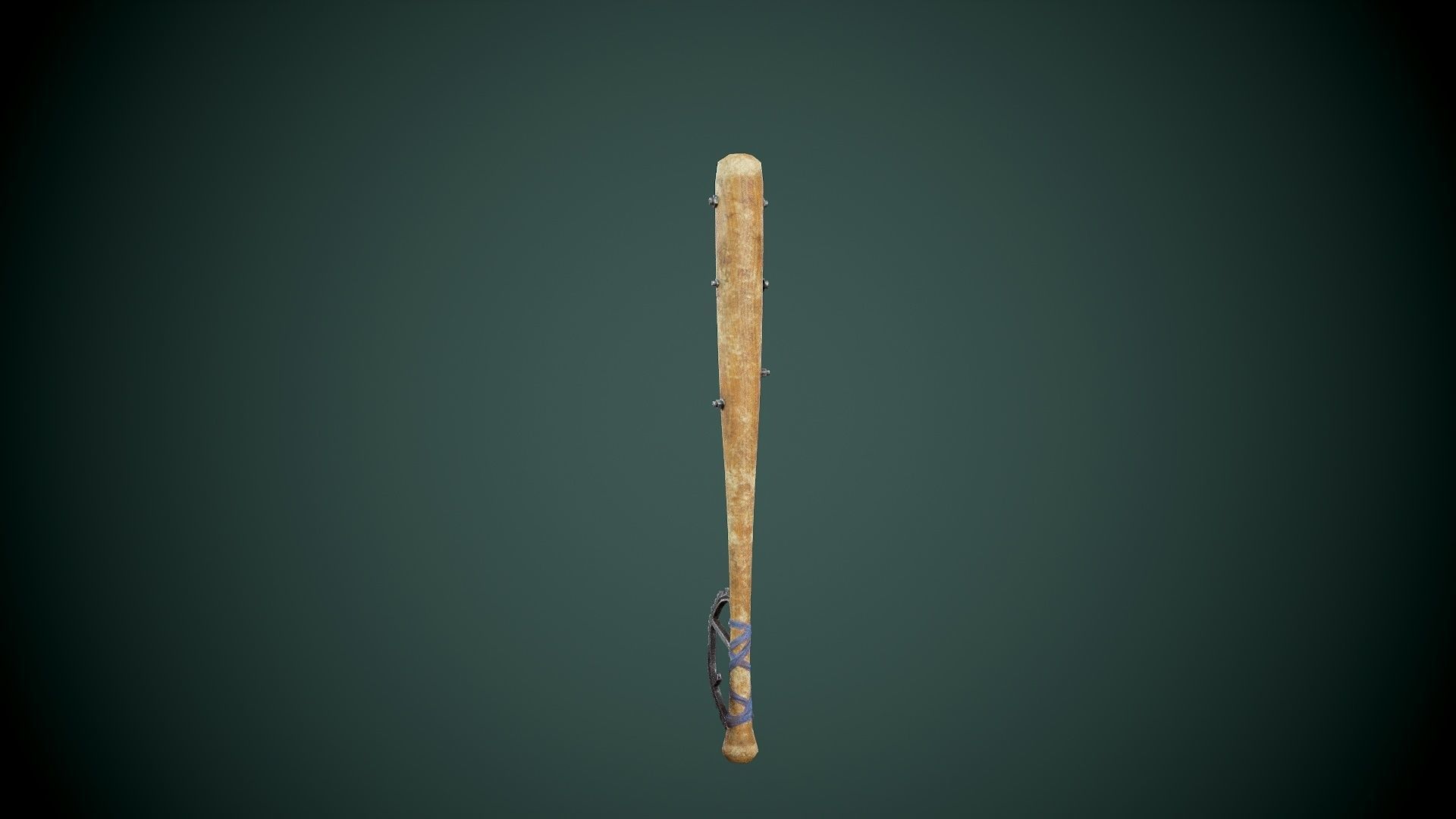 Post apocalyptic baseball bat set Low-poly 3D model_6