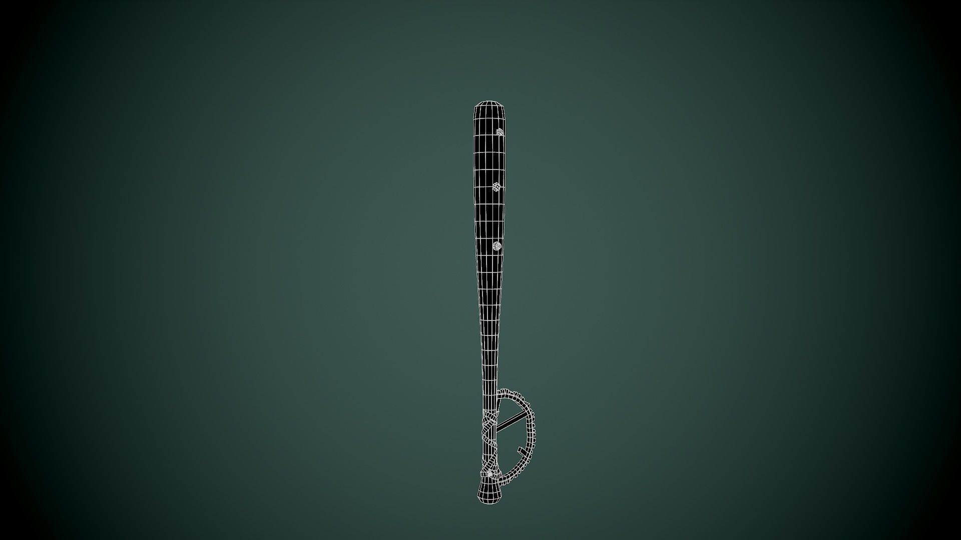 Post apocalyptic baseball bat set Low-poly 3D model_20