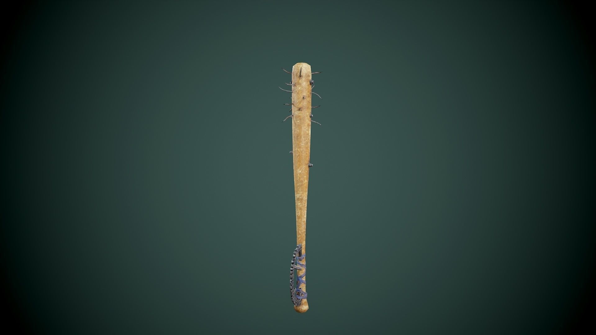 Post apocalyptic baseball bat set Low-poly 3D model_13