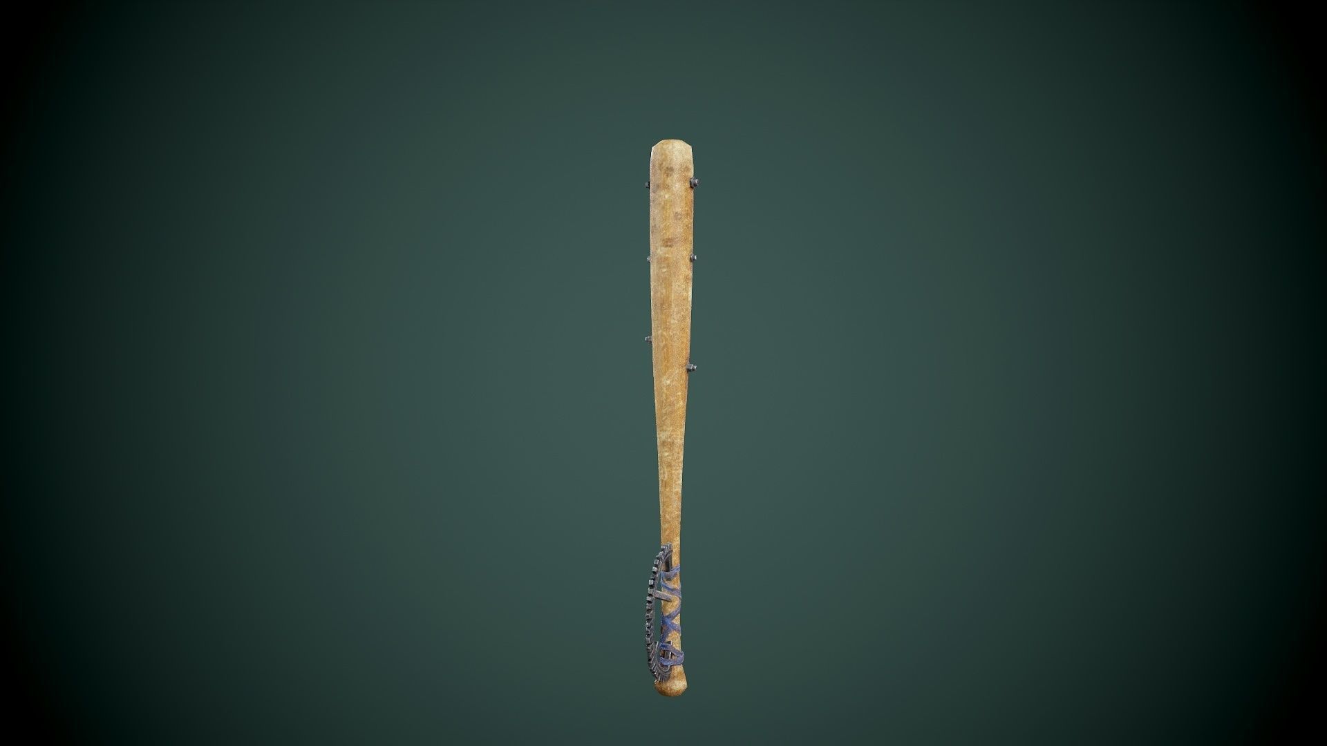Post apocalyptic baseball bat set Low-poly 3D model_3