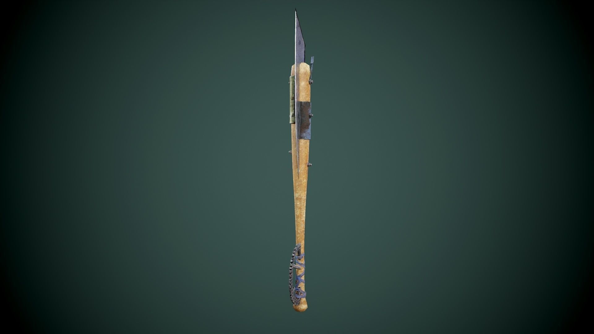 Post apocalyptic baseball bat set Low-poly 3D model_8