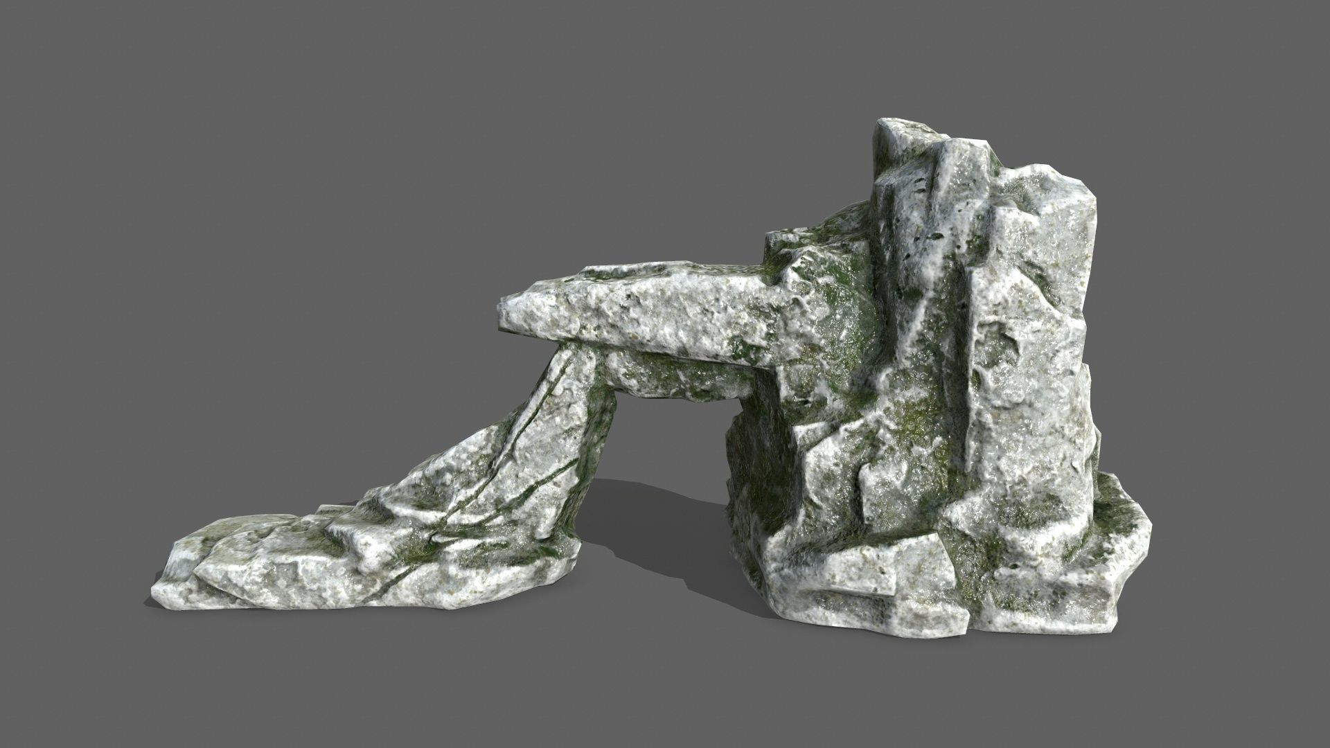 Rock Set Low-poly 3D model_7