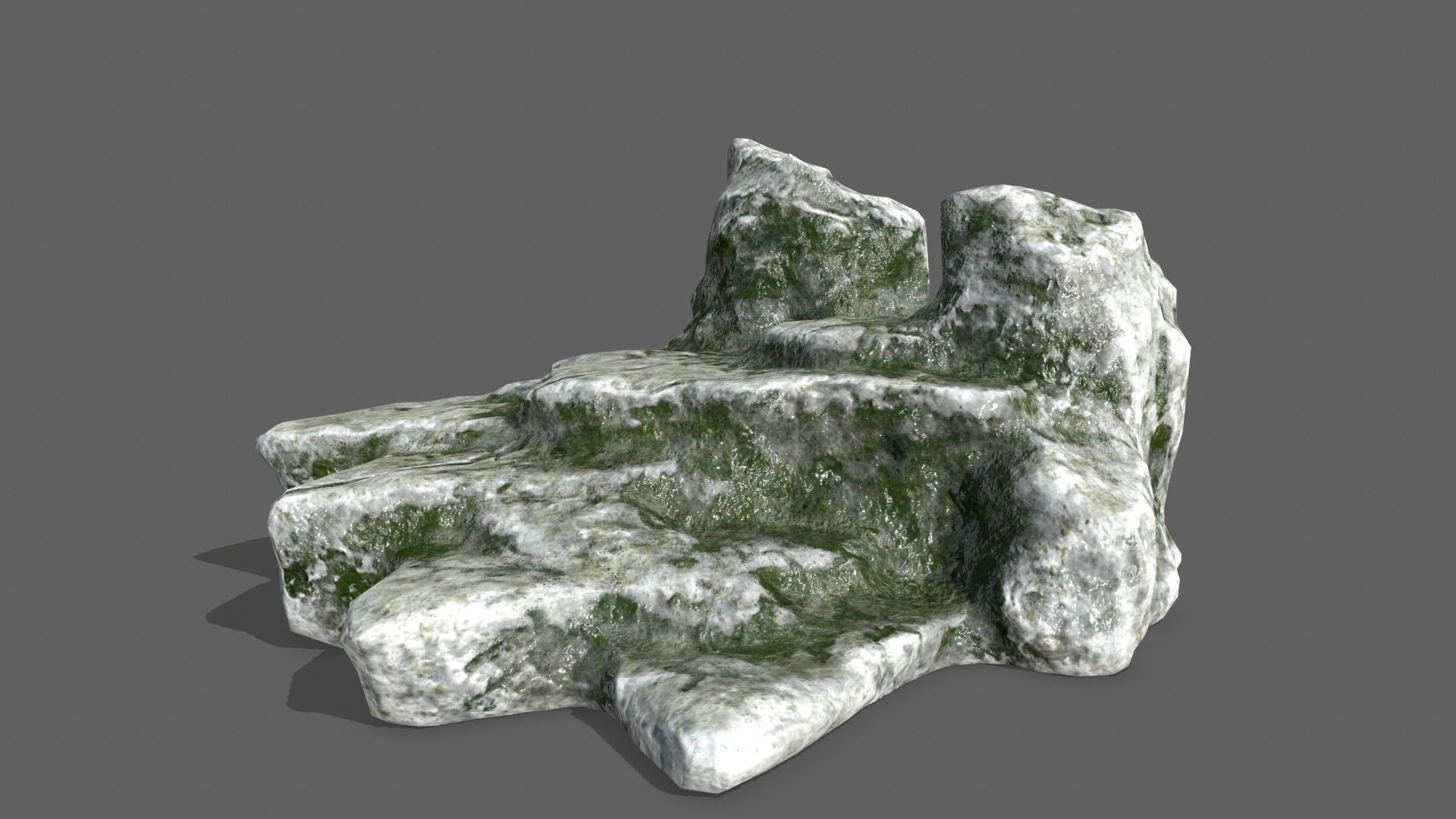 Rock Set Low-poly 3D model_11
