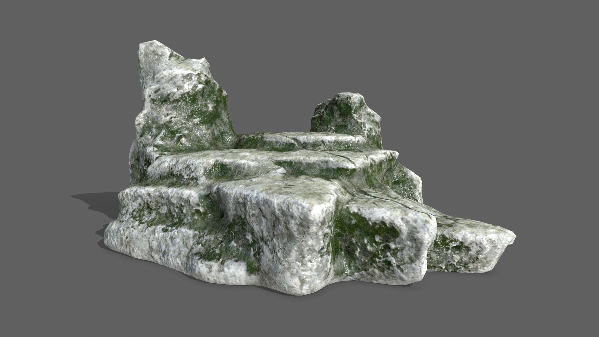 Rock Set Low-poly 3D model_13