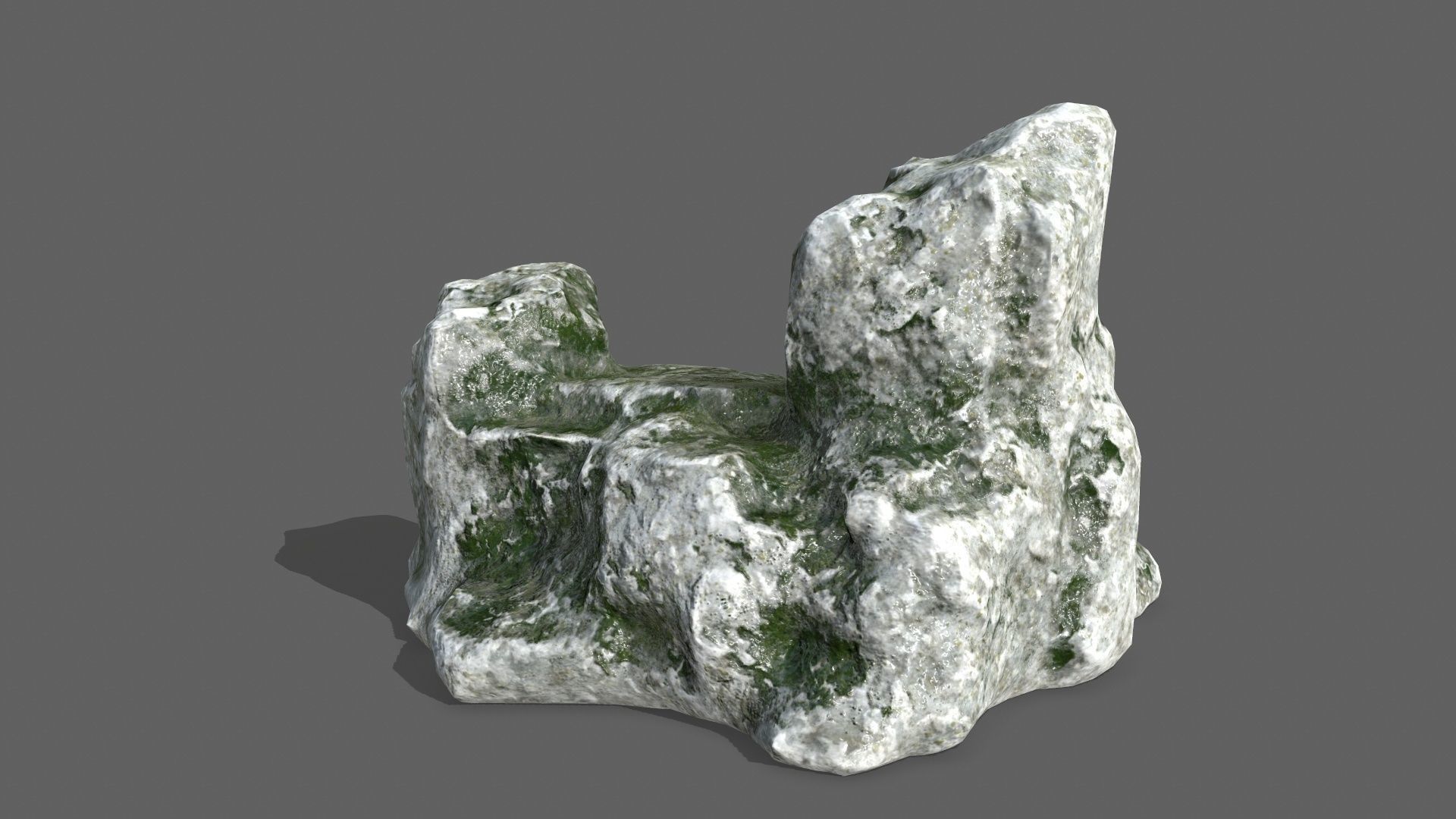 Rock Set Low-poly 3D model_15