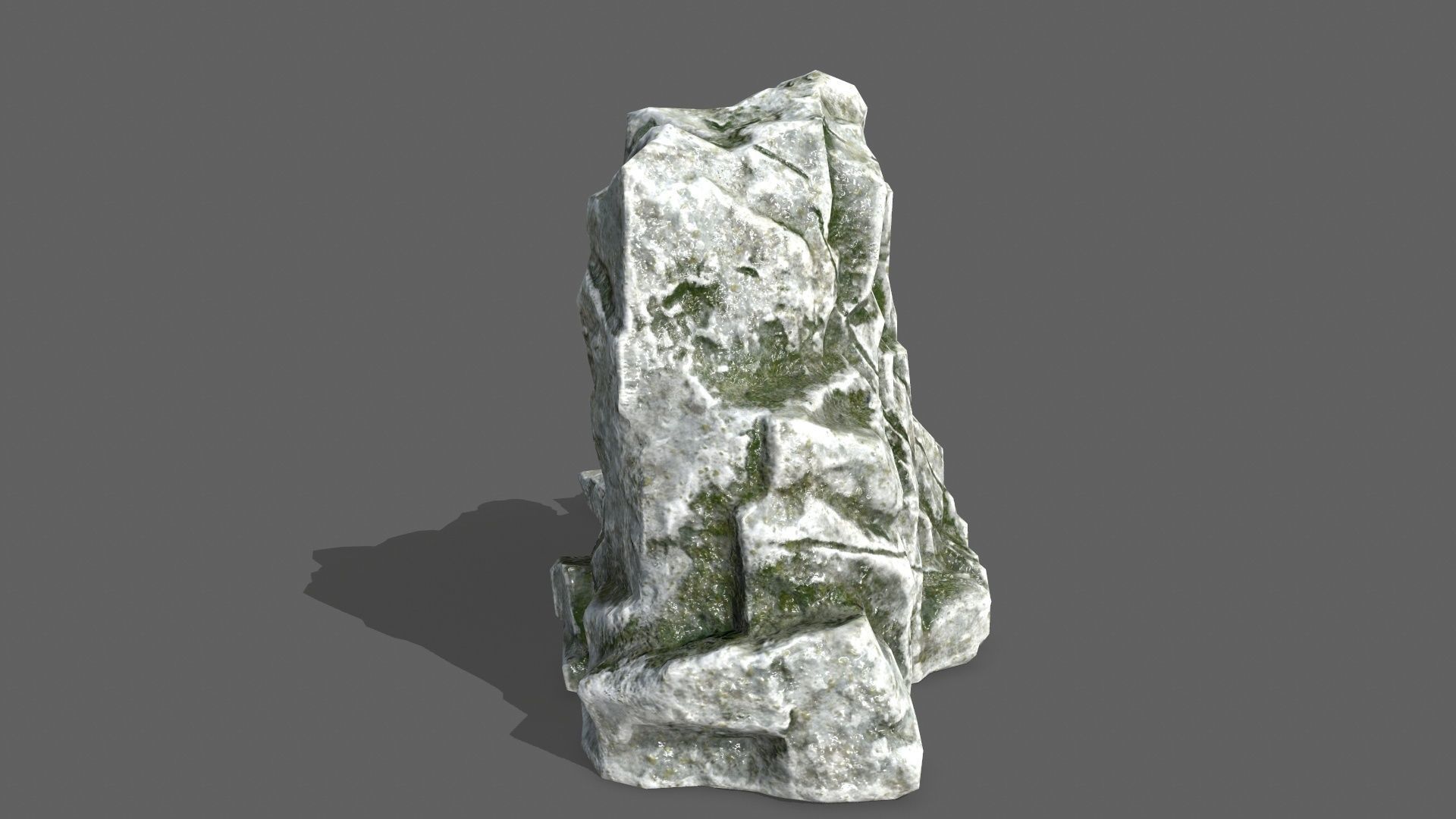 Rock Set Low-poly 3D model_5