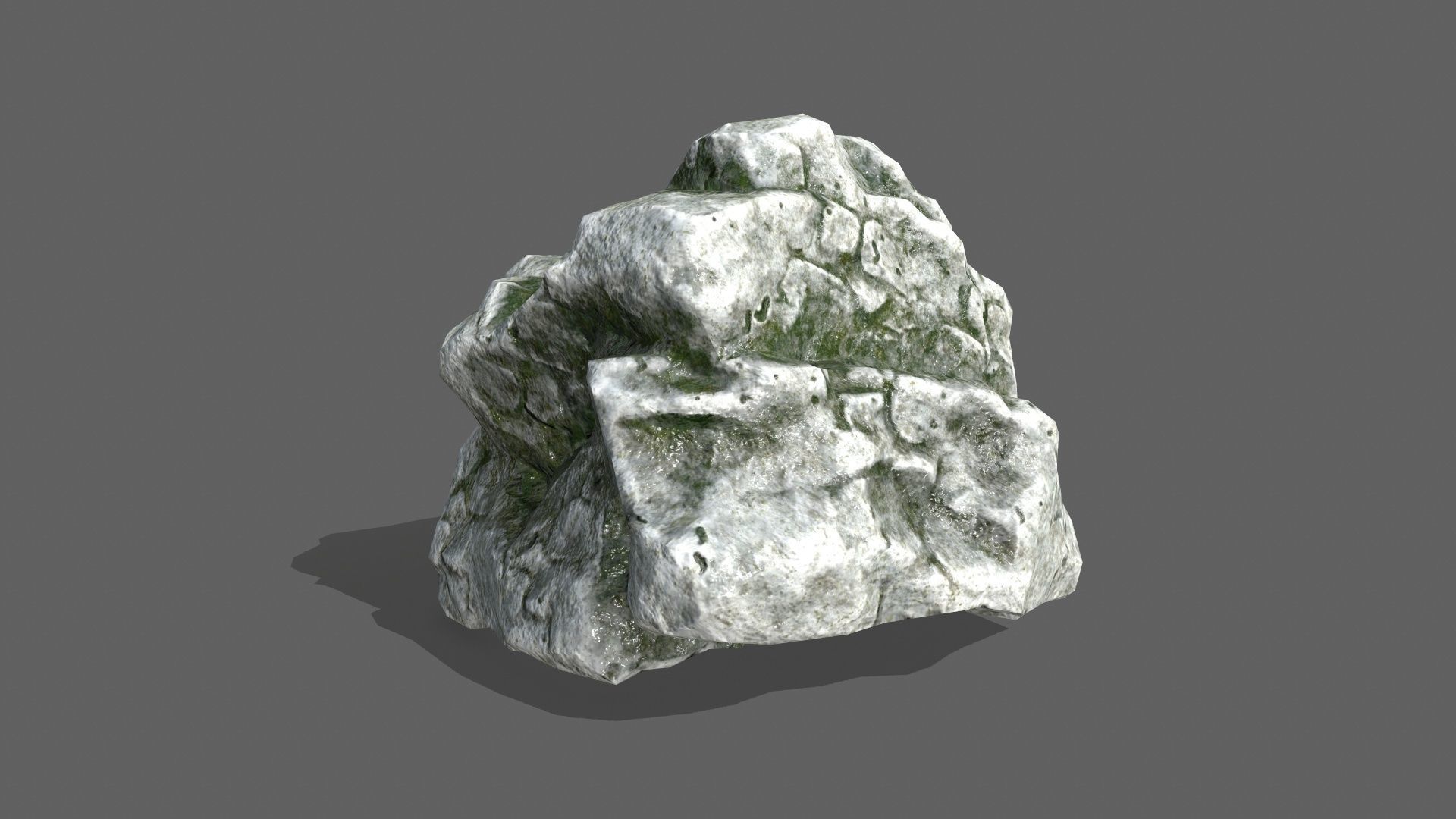 Rock Set Low-poly 3D model_20