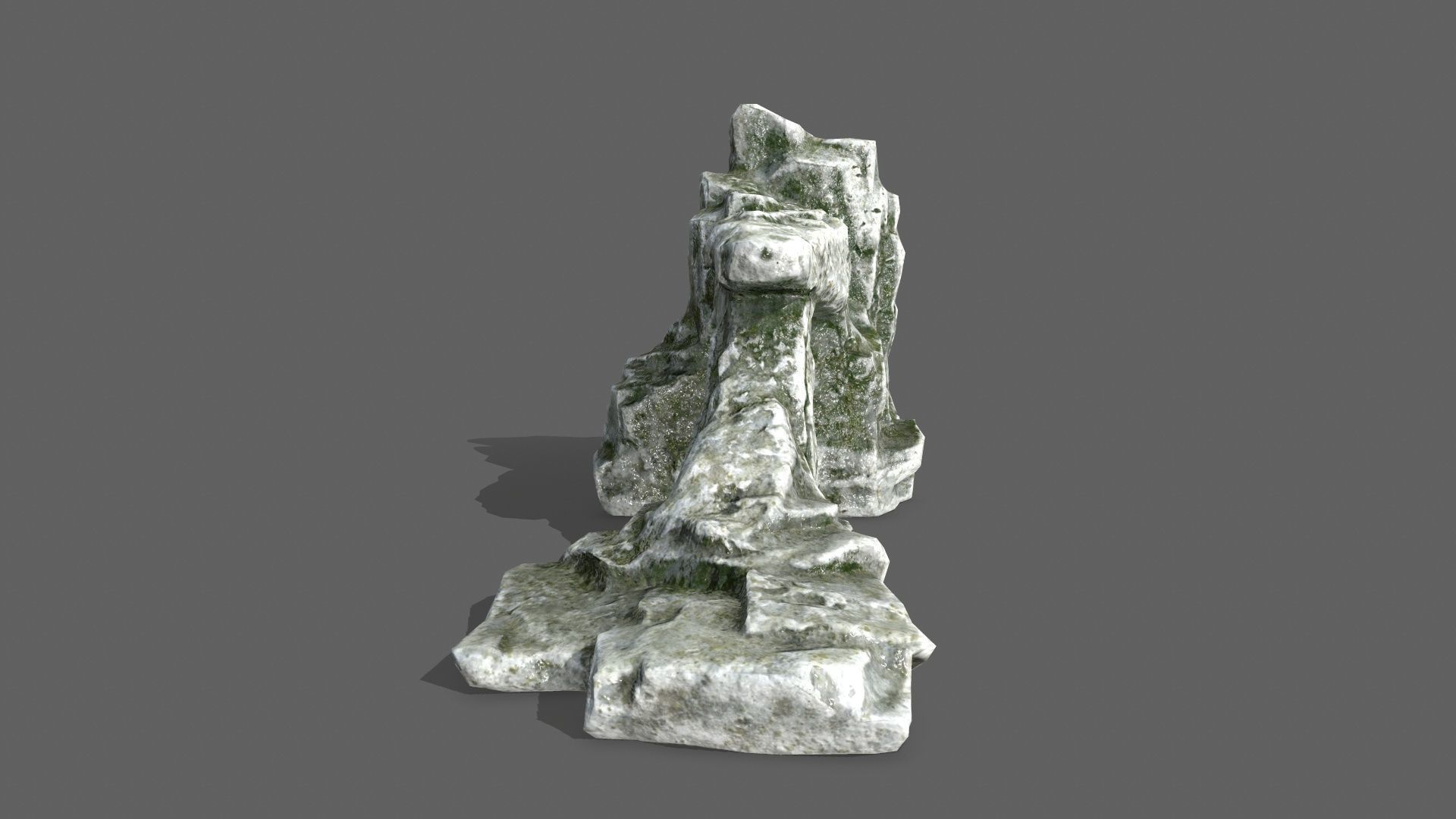 Rock Set Low-poly 3D model_9