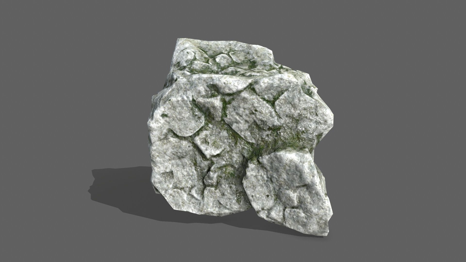 Rock Set Low-poly 3D model_18