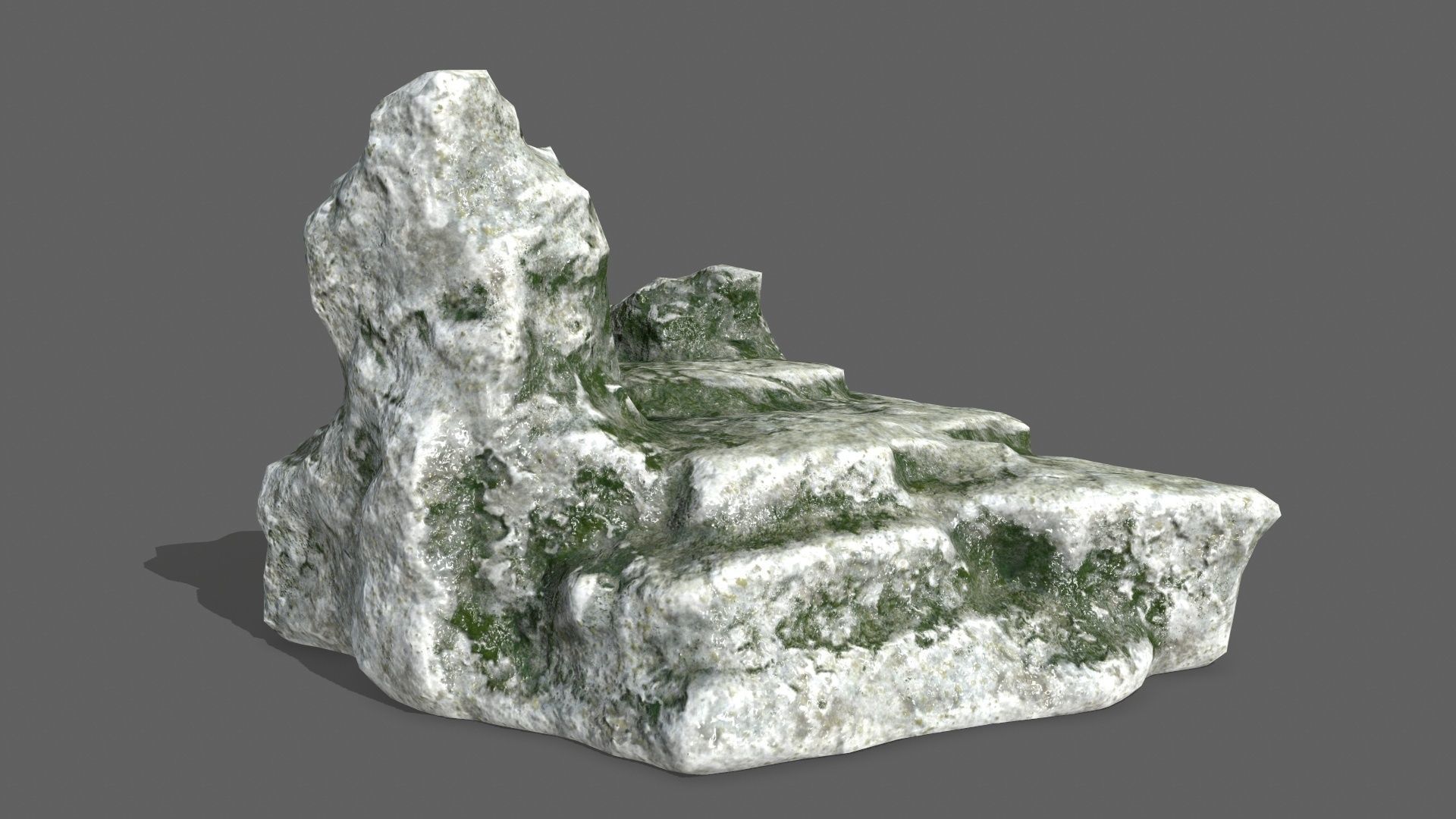 Rock Set Low-poly 3D model_14