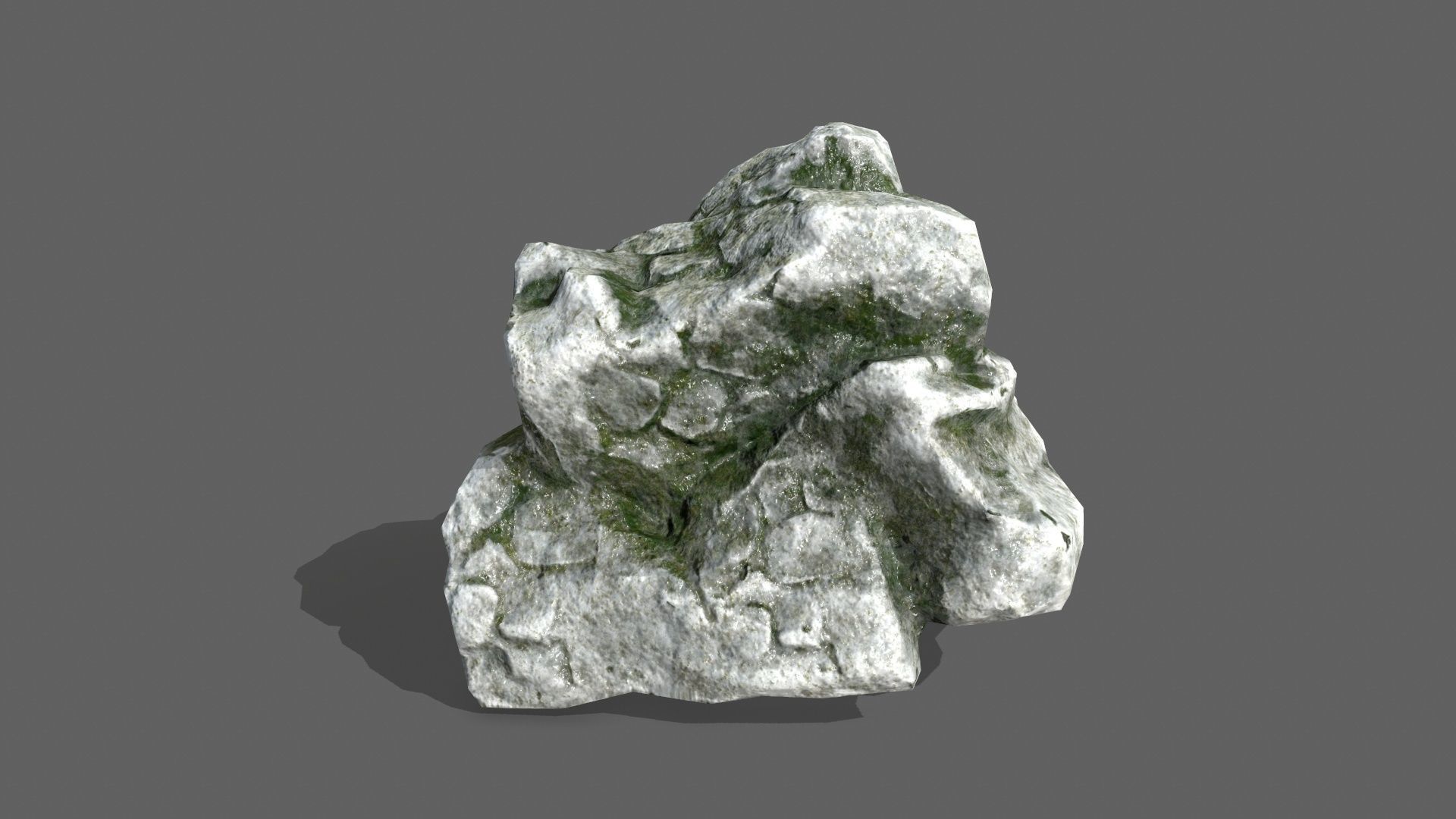Rock Set Low-poly 3D model_17