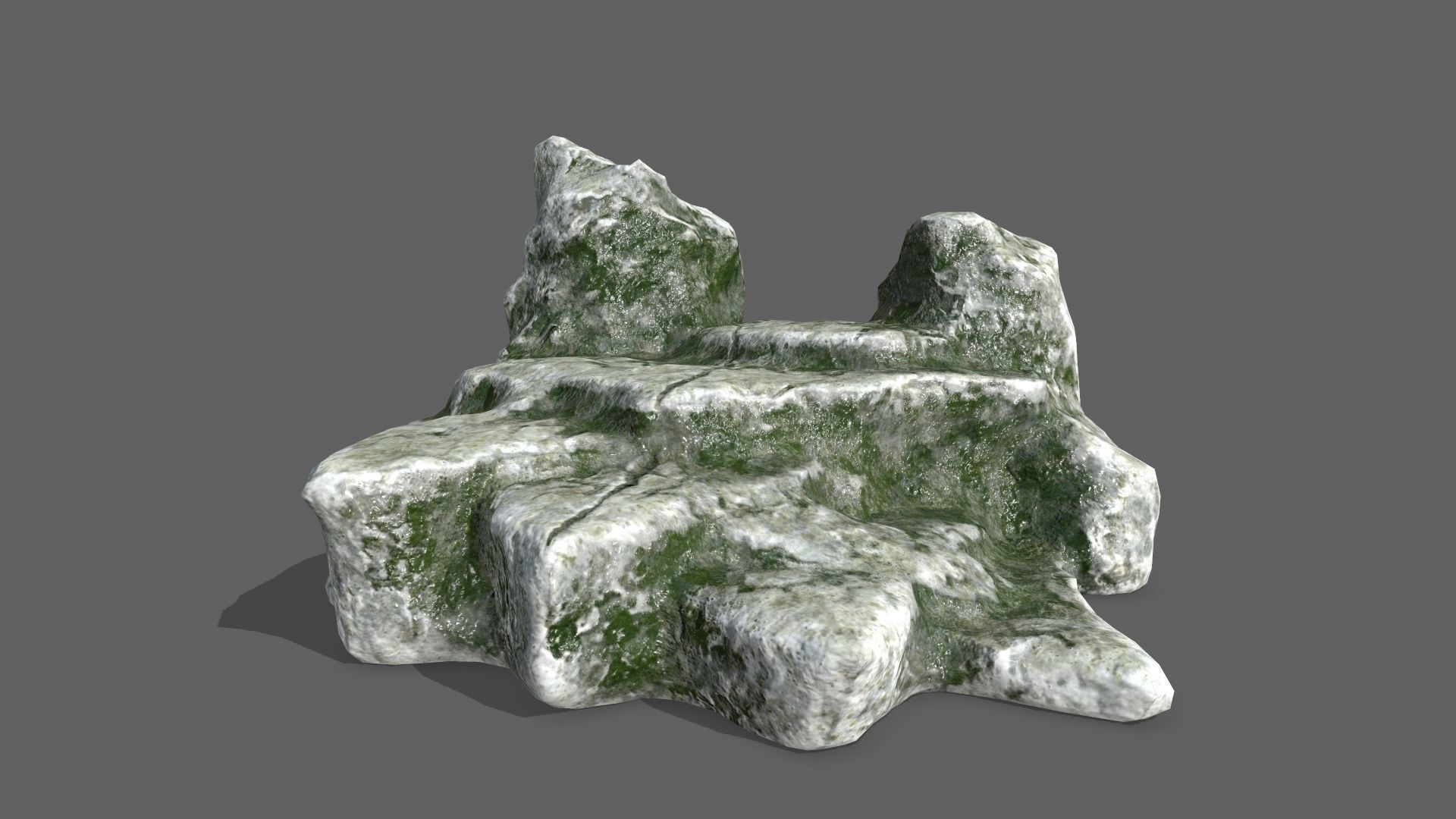 Rock Set Low-poly 3D model_12