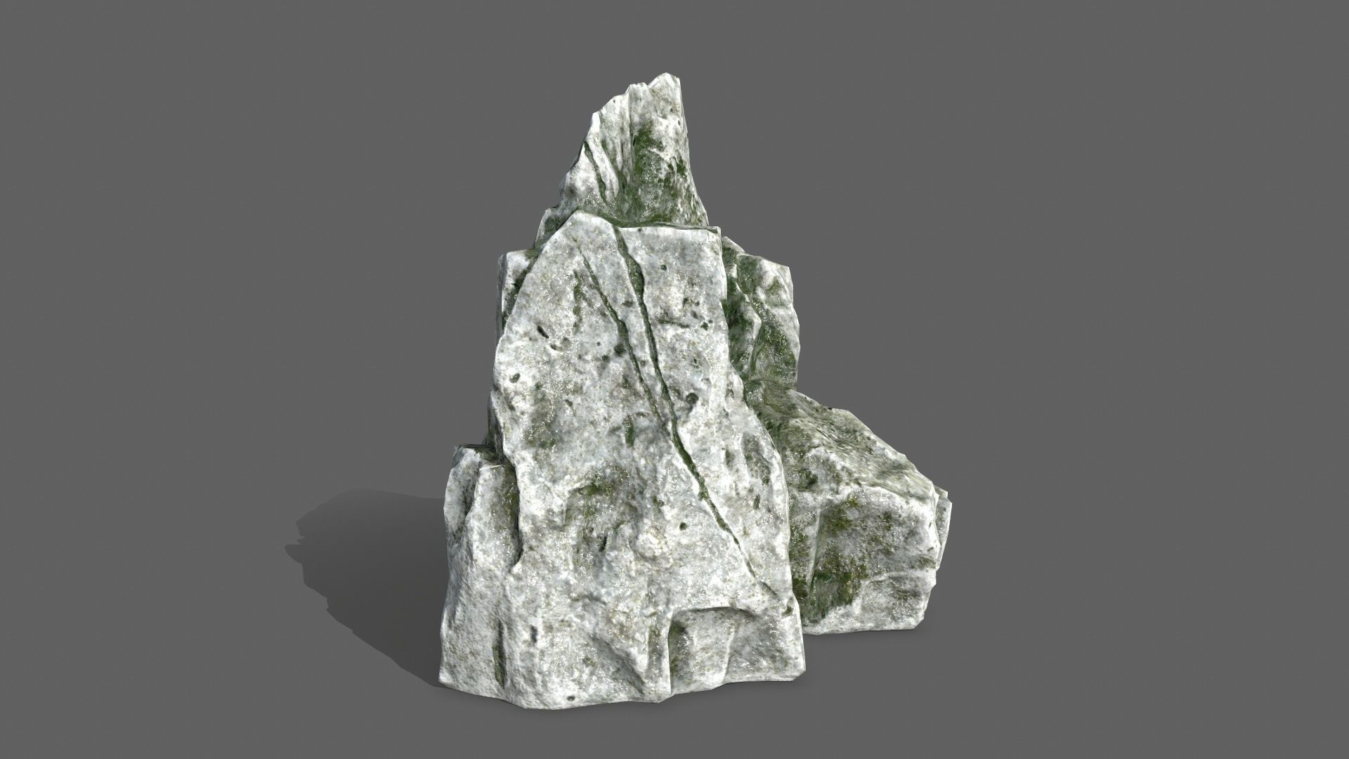 Rock Set Low-poly 3D model_22