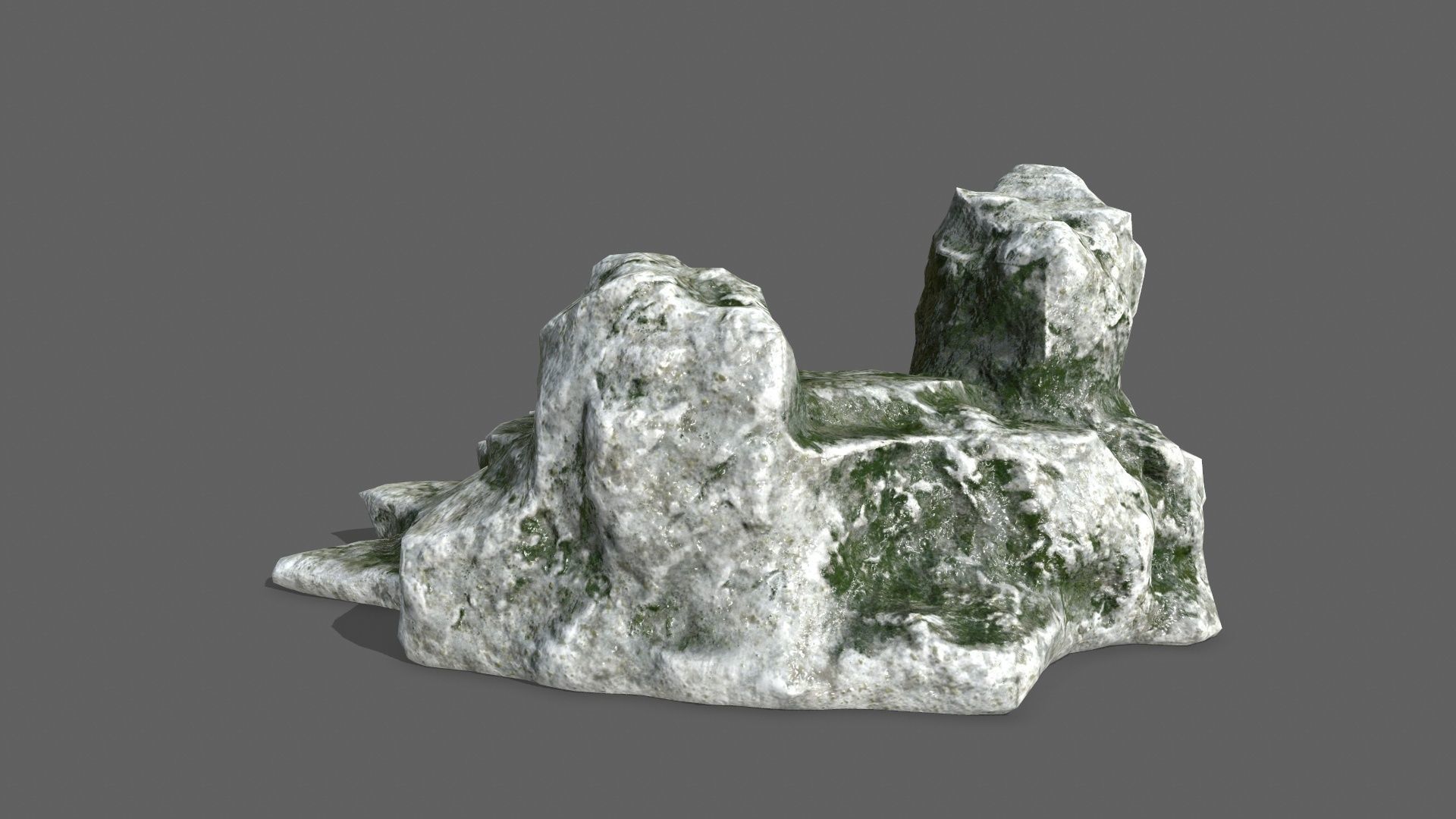 Rock Set Low-poly 3D model_16