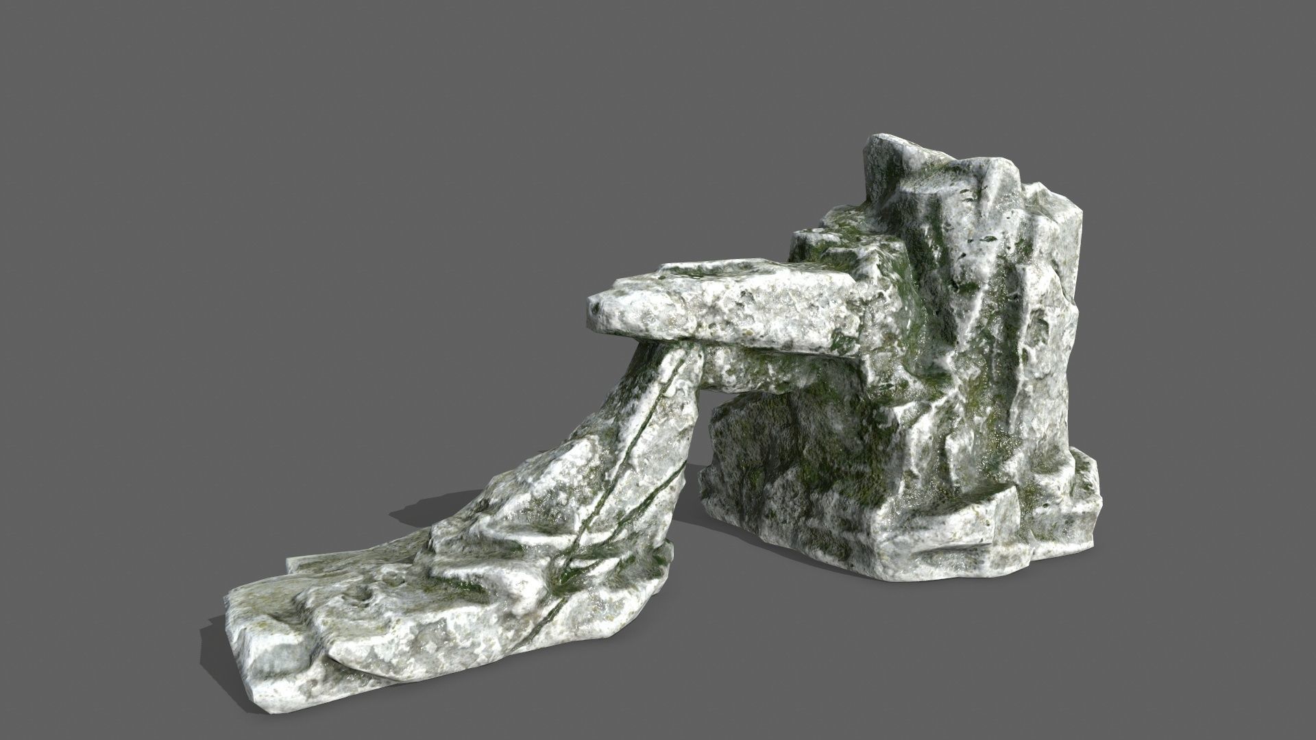 Rock Set Low-poly 3D model_8