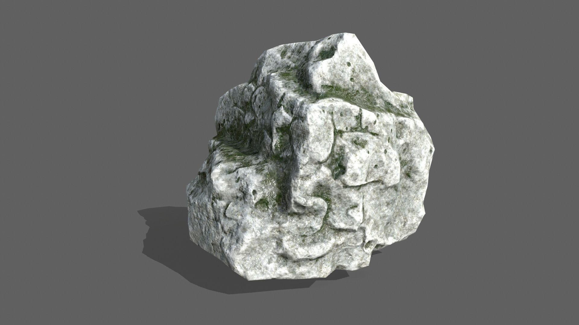 Rock Set Low-poly 3D model_19