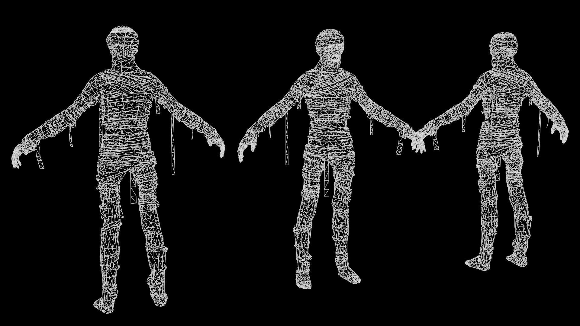 MummyGameReady mummy Low-poly 3D model_11