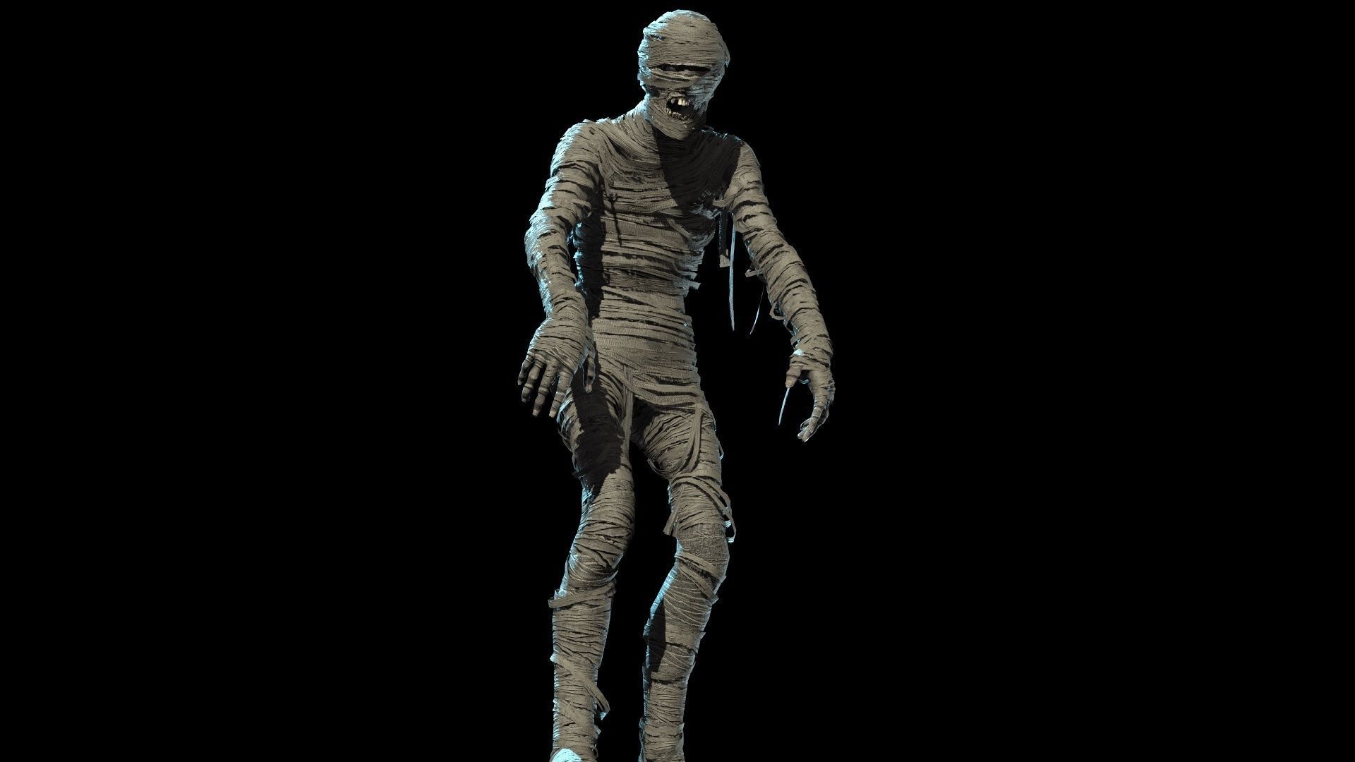 MummyGameReady mummy Low-poly 3D model_10