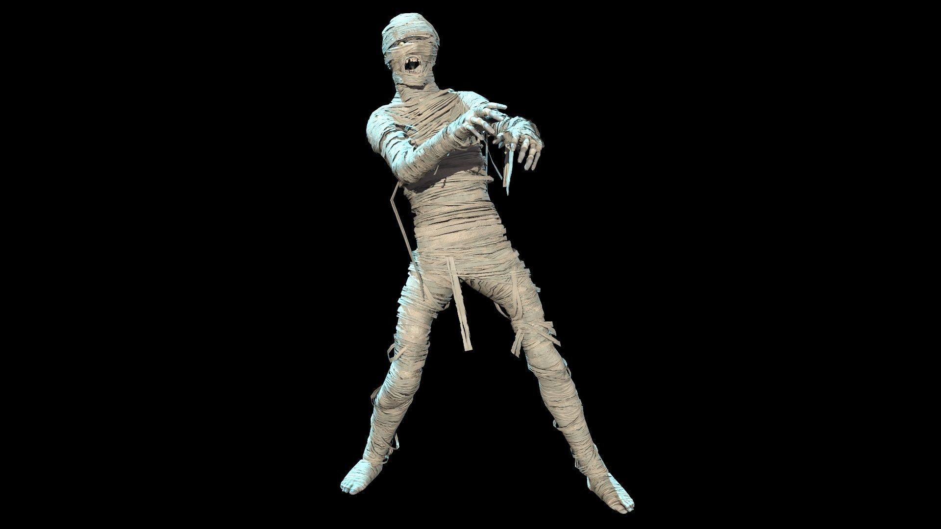 MummyGameReady mummy Low-poly 3D model_15