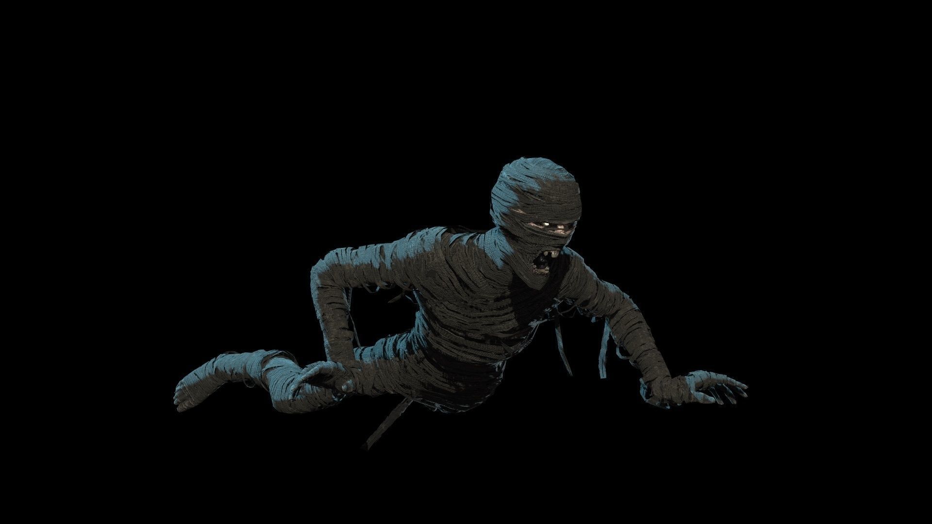 MummyGameReady mummy Low-poly 3D model_18