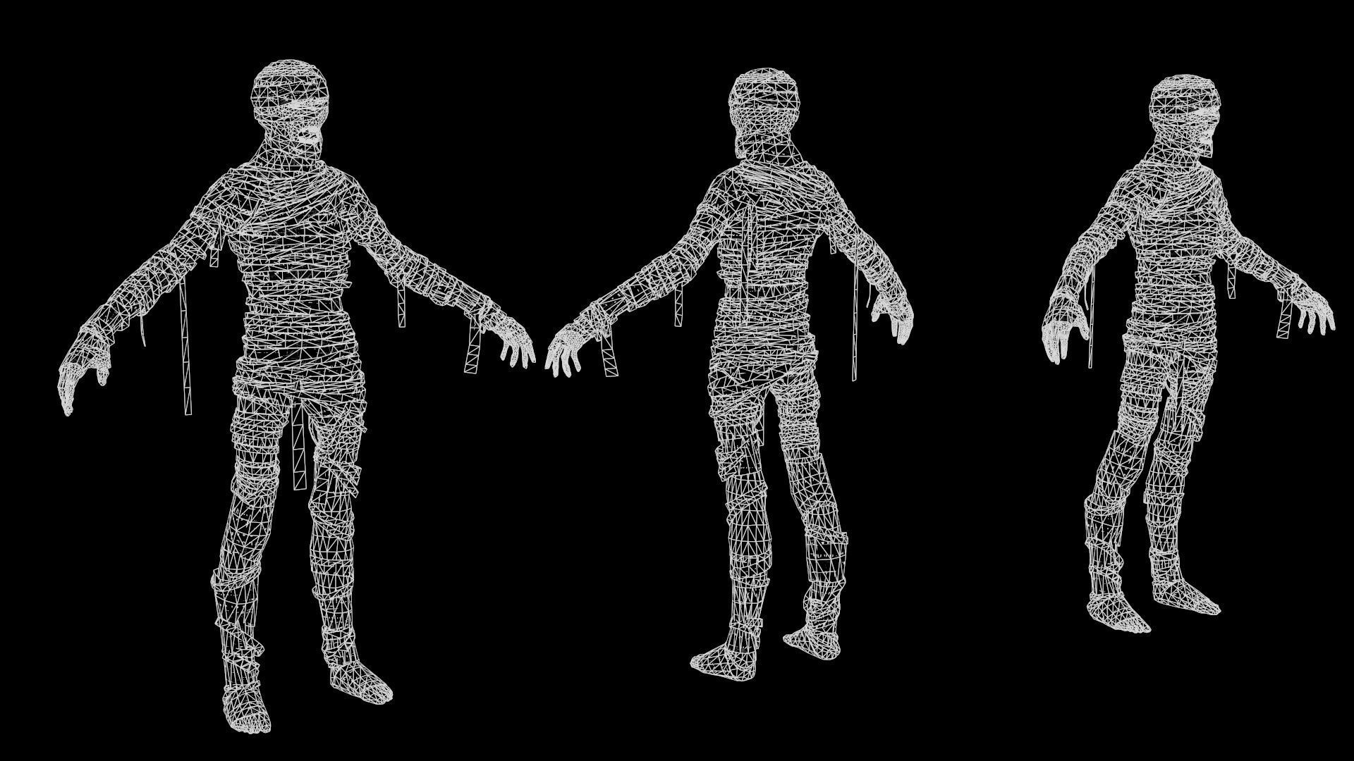 MummyGameReady mummy Low-poly 3D model_13