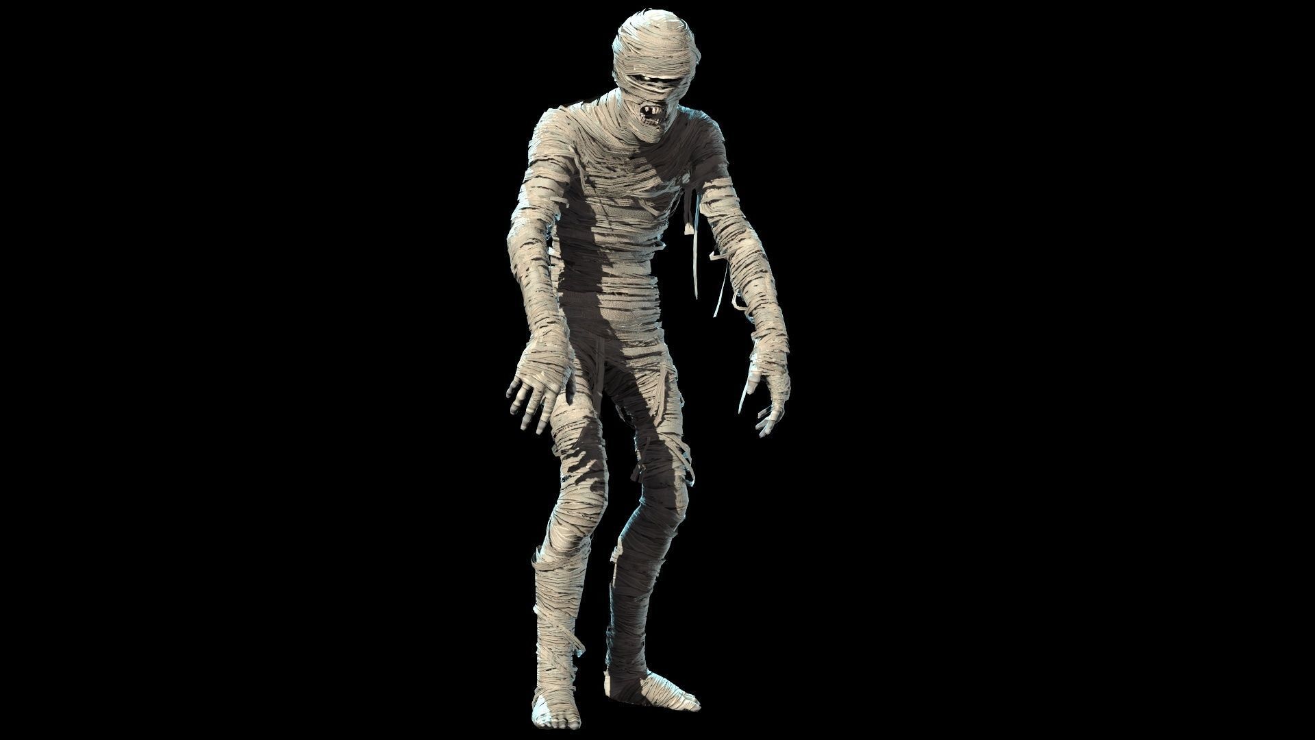 MummyGameReady mummy Low-poly 3D model_14