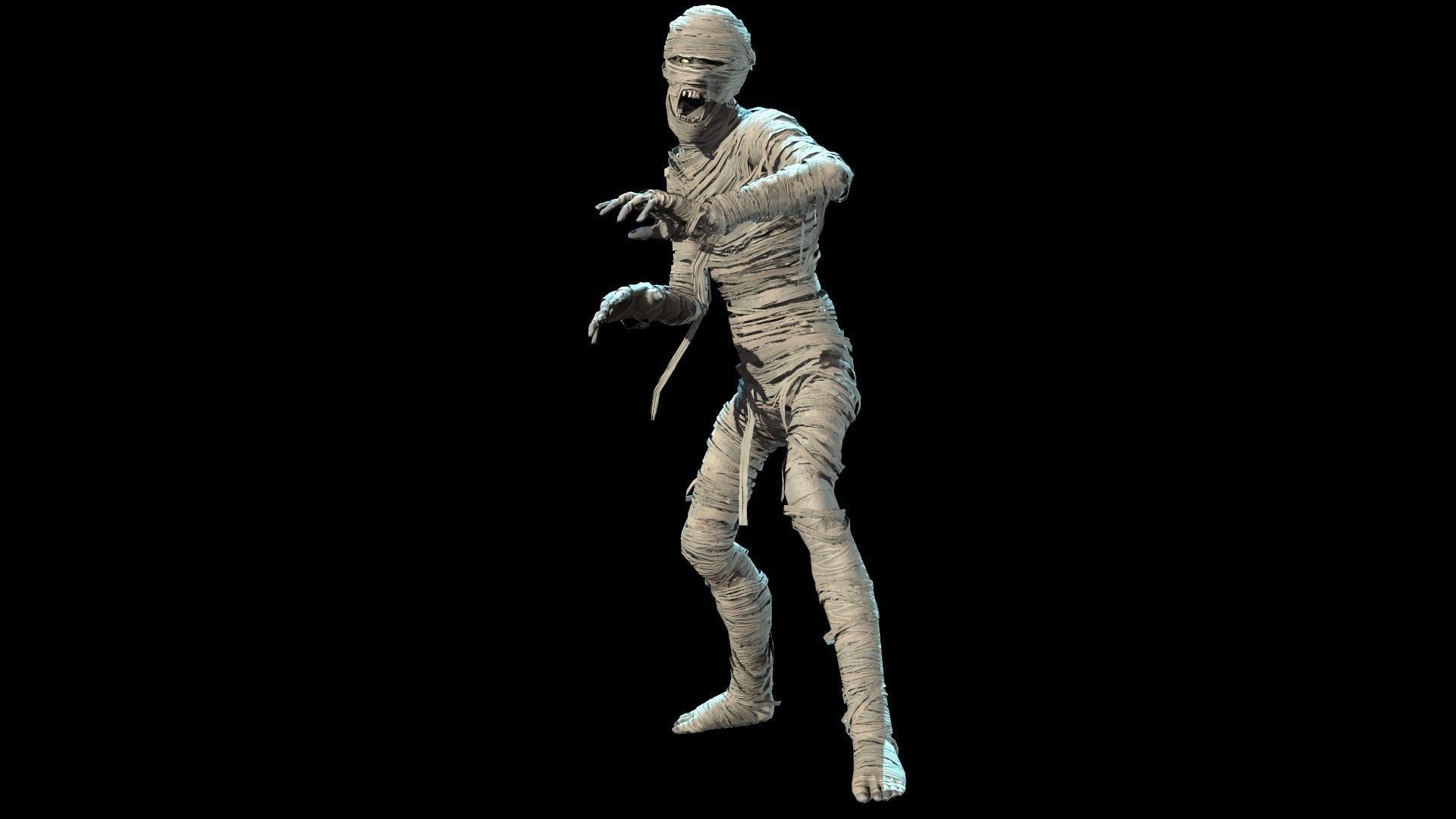 MummyGameReady mummy Low-poly 3D model_16