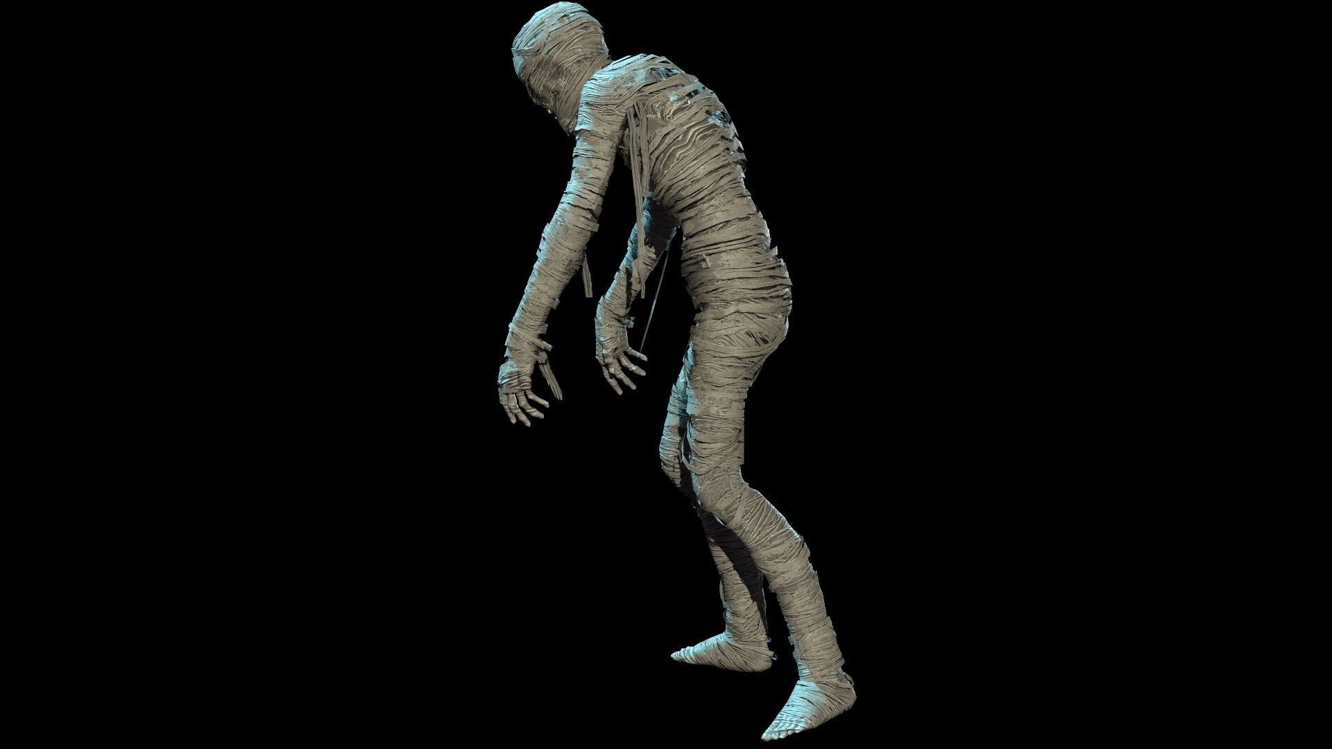 MummyGameReady mummy Low-poly 3D model_12