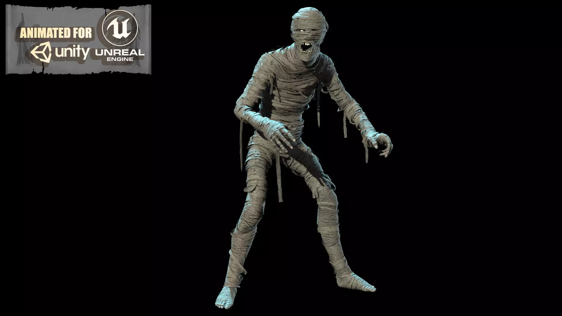 MummyGameReady mummy Low-poly 3D model_0