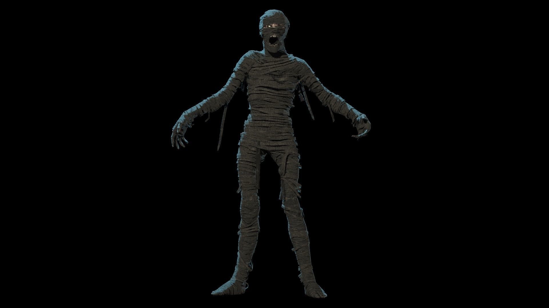 MummyGameReady mummy Low-poly 3D model_17