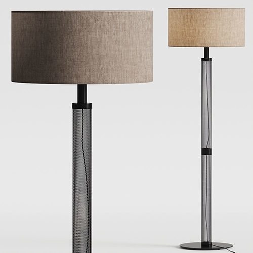 Pottery Barn Leo Floor Lamp 3D model