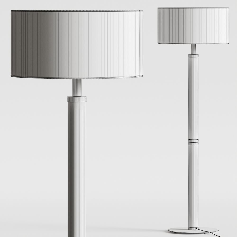 Pottery Barn Leo Floor Lamp 3D model_2