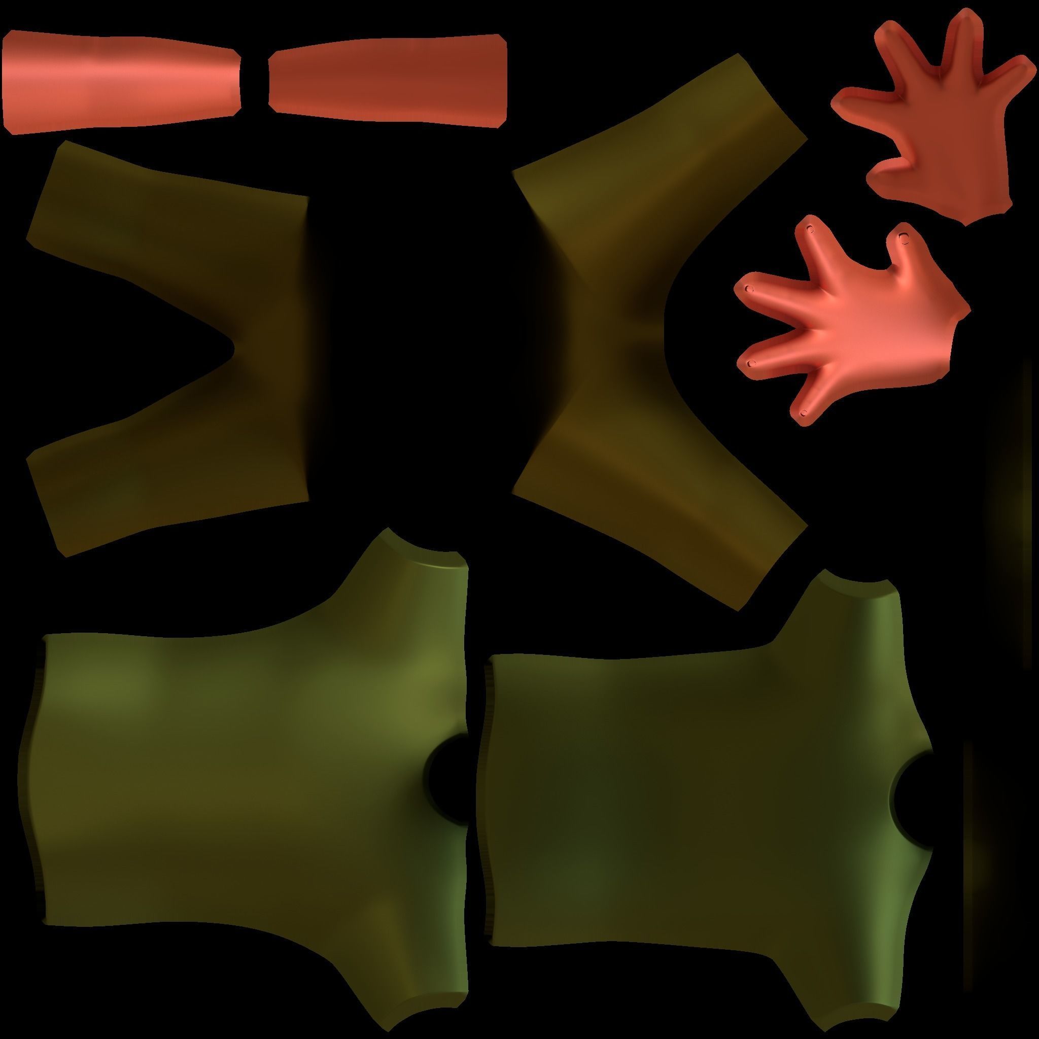 Forest ranger Magic Low-poly Low-poly 3D model_12