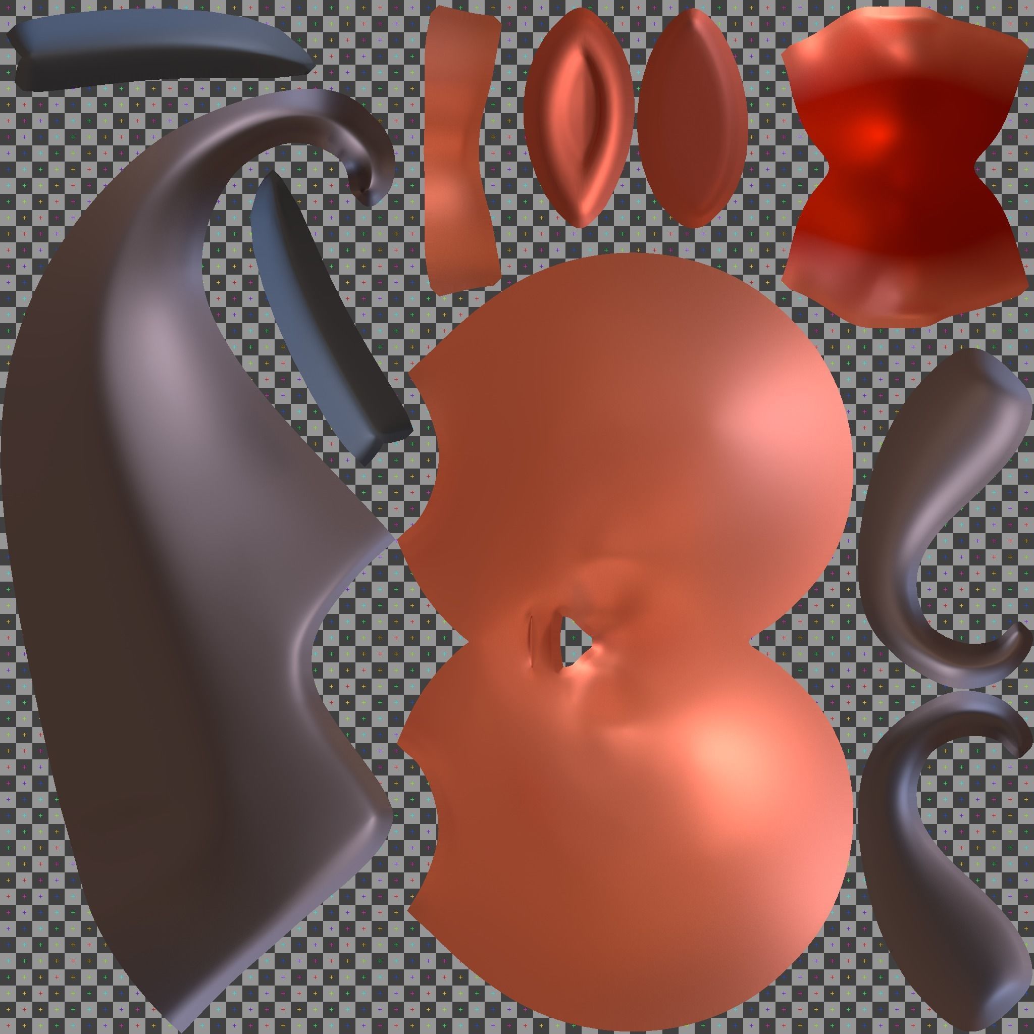 Forest ranger Magic Low-poly Low-poly 3D model_11