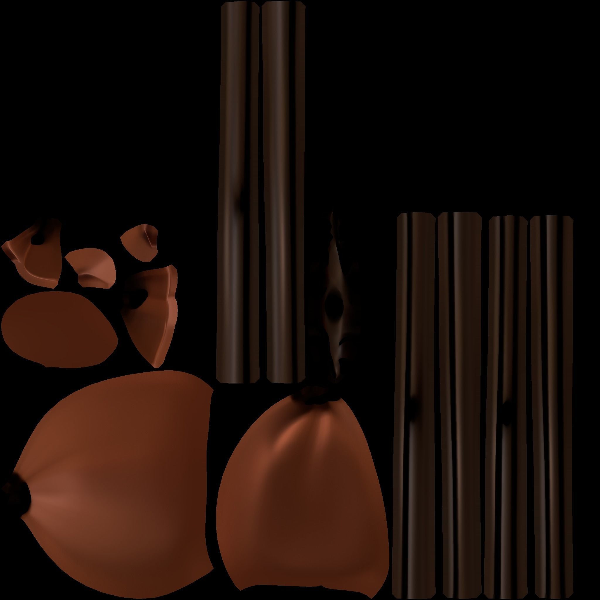 Forest ranger Magic Low-poly Low-poly 3D model_14