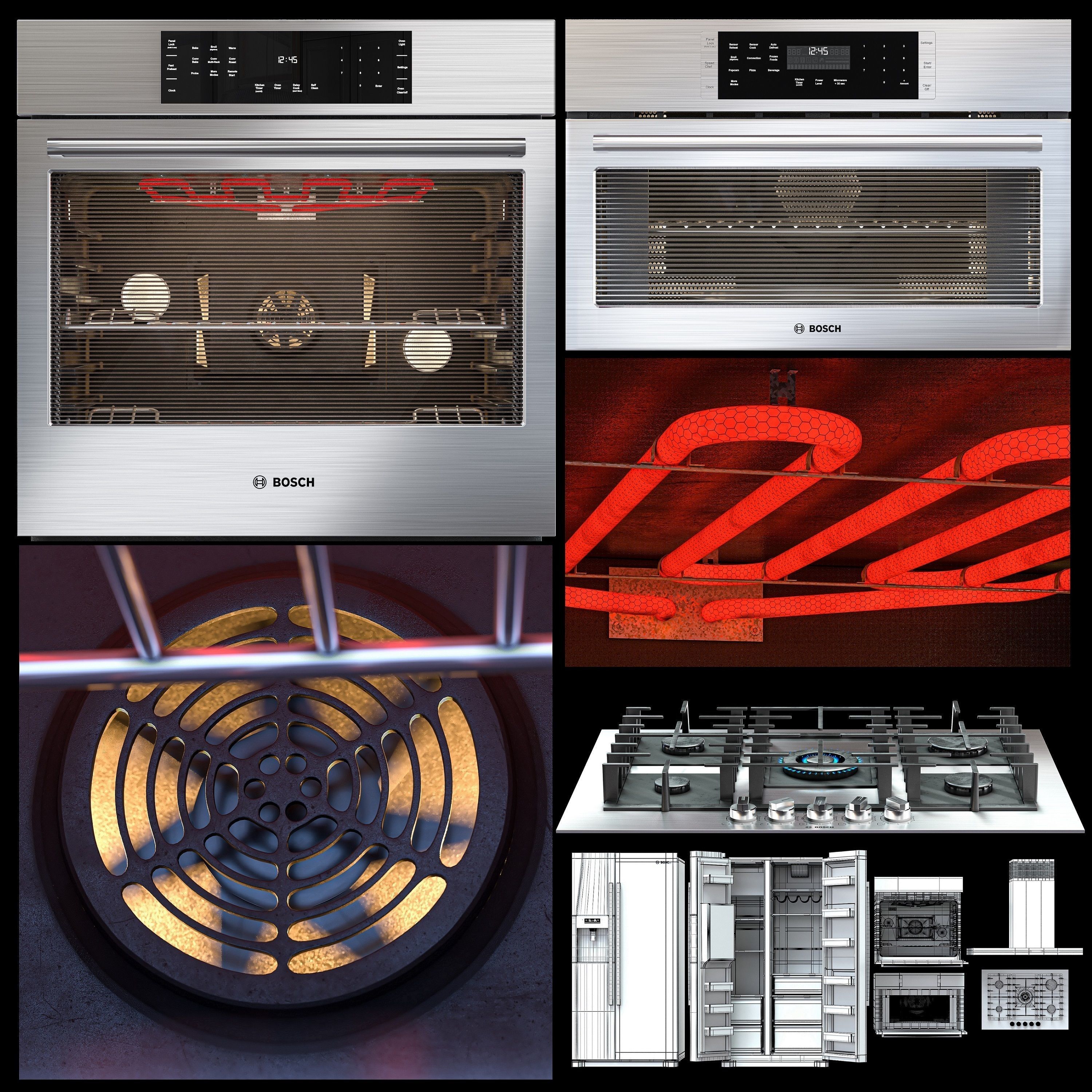 bosch appliance collection 3D model_1
