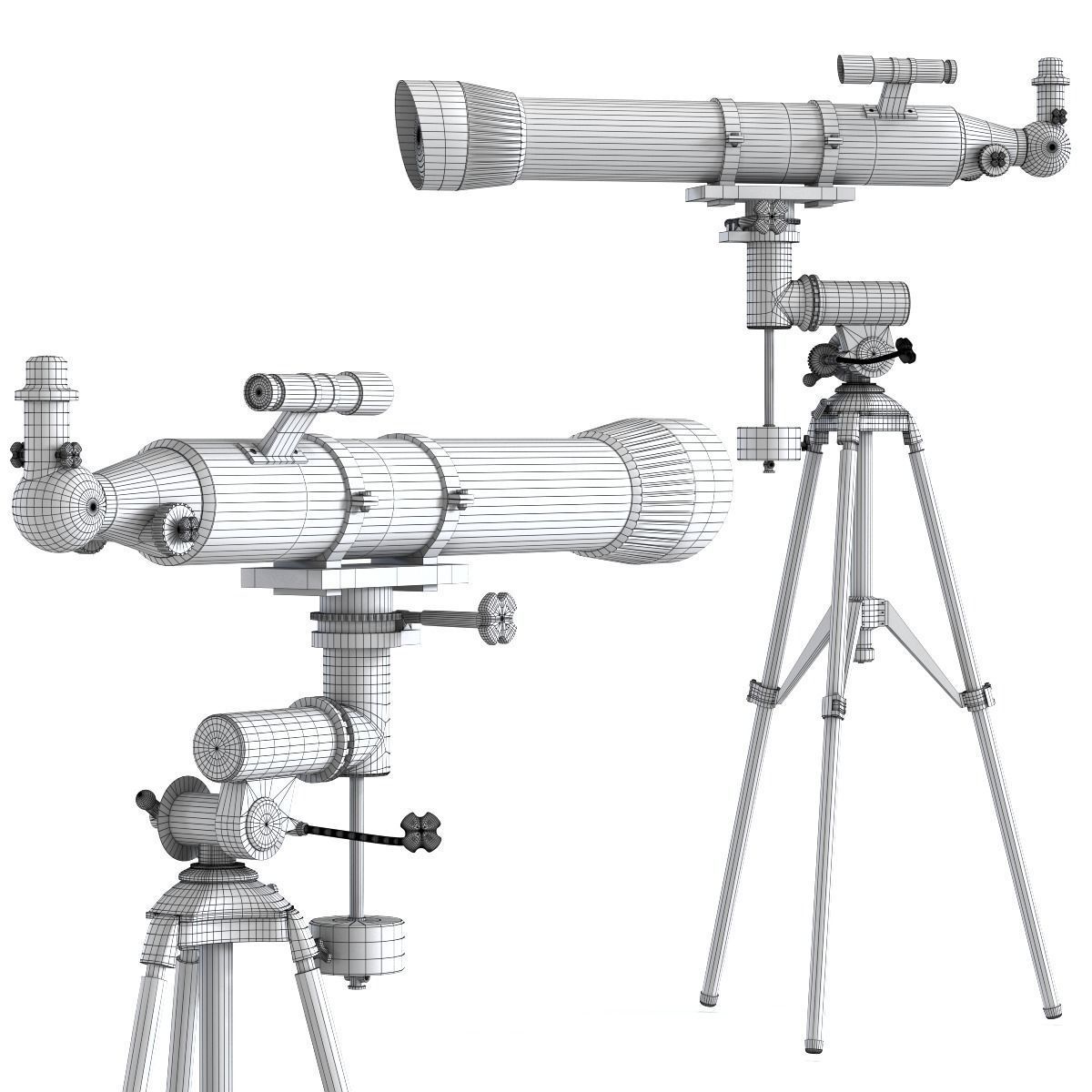 Telescope Bresser 3D model_1