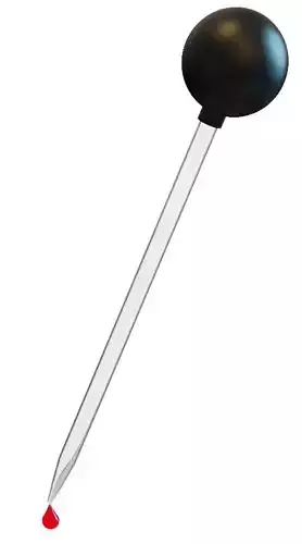 Medical pipette 3D model